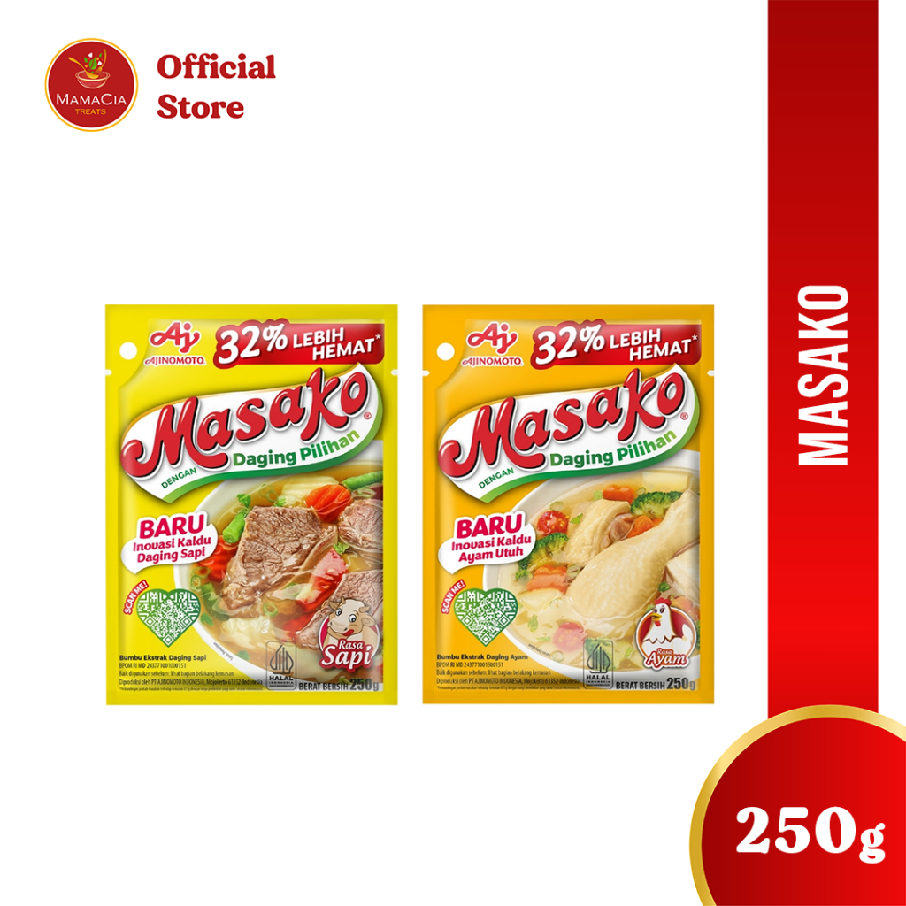 

Masako Kaldu Penyedap Rasa 250 gr