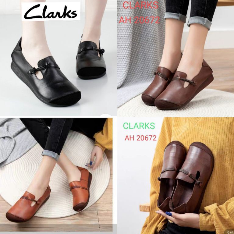 Model Baru Sepatu clarks tali 72  Clarks Wanita  Sepatu kulit clarks wanita