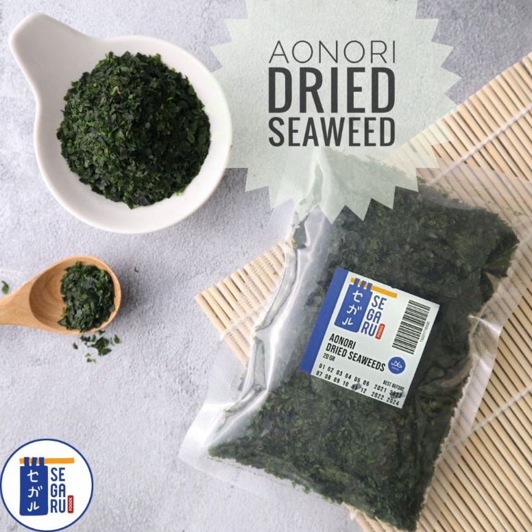

Cuci gudang Aonori Dried Seaweed Taburan Takoyaki Bubuk Nori 2 gr