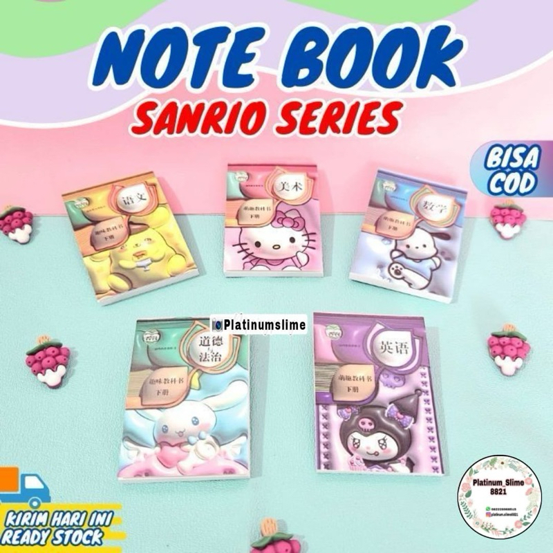 

Note Book Sanrio/ Buku Mini Sanrio/ Buku Sanrio