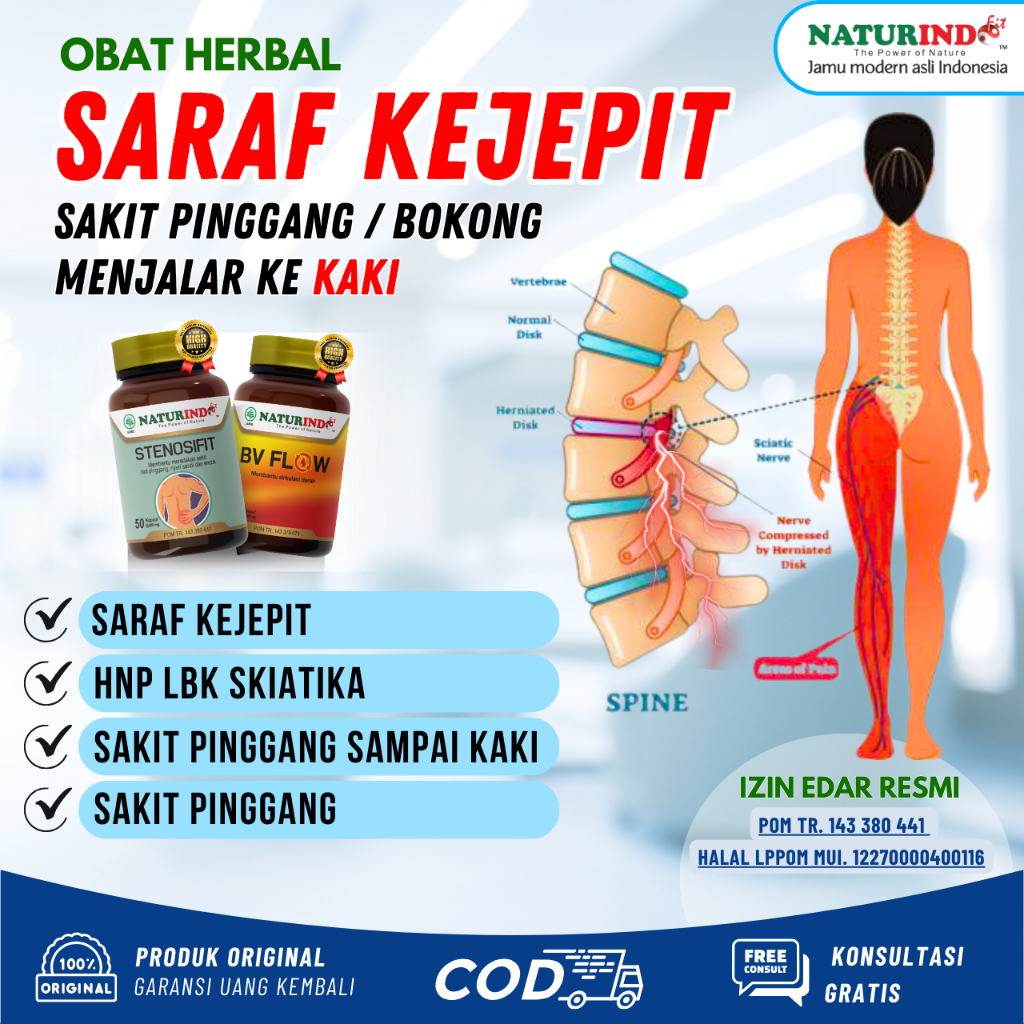 Obat Saraf Kejepit Pinggang dan Kaki Sakit Pinggang Syaraf Terjepit Sakit Pinggang Menjalar Ke Kaki