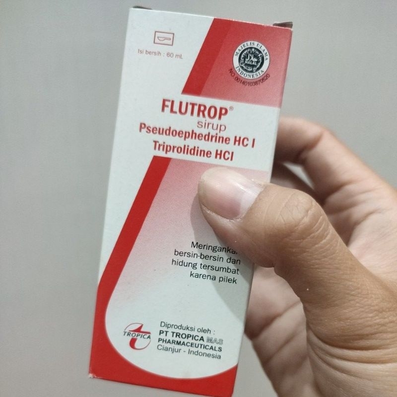 FLUTROP SIRUP 60ml bersin pilek hidung tersumbat