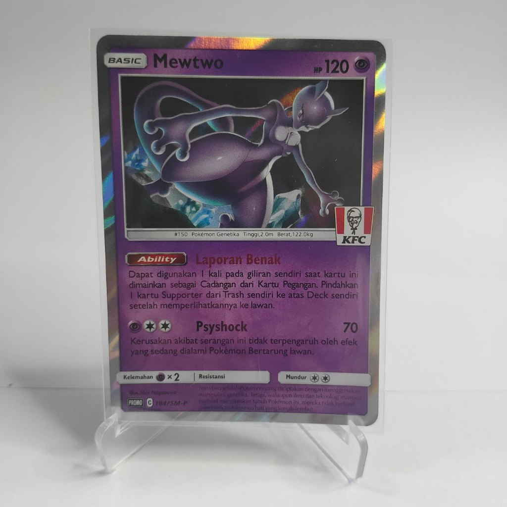 Mewtwo Promo KFC Kartu Pokemon
