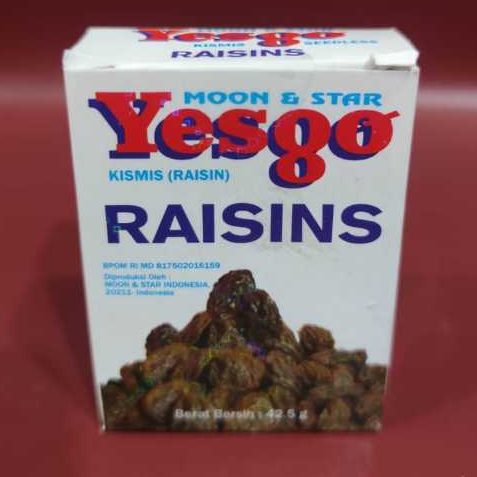 

Yesgo Raisin Kismis Hitam 42.2gr