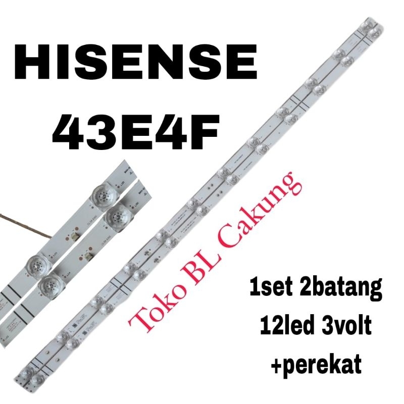 BACKLIGHT LED TV HISENSE 43" 43E4F BL 43in 12led 3volt