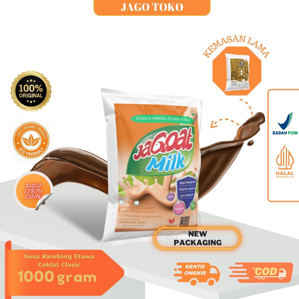 

Susu Kambing etawa Coklat 1kg JagoatMilk