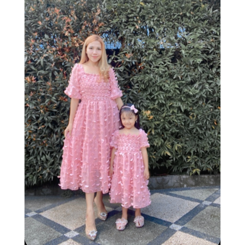 Aurora’s - Raline Couple Dress | Dress Ibu dan Anak | Dress Natal | Dress Imlek