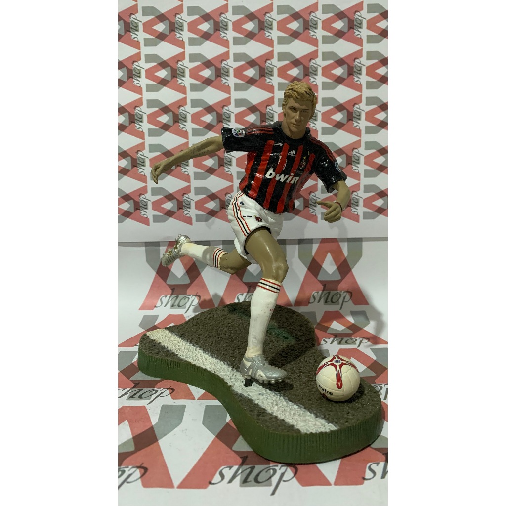 Figure FT Champs 6" 15cm David Beckham AC Milan Home Repaint #32