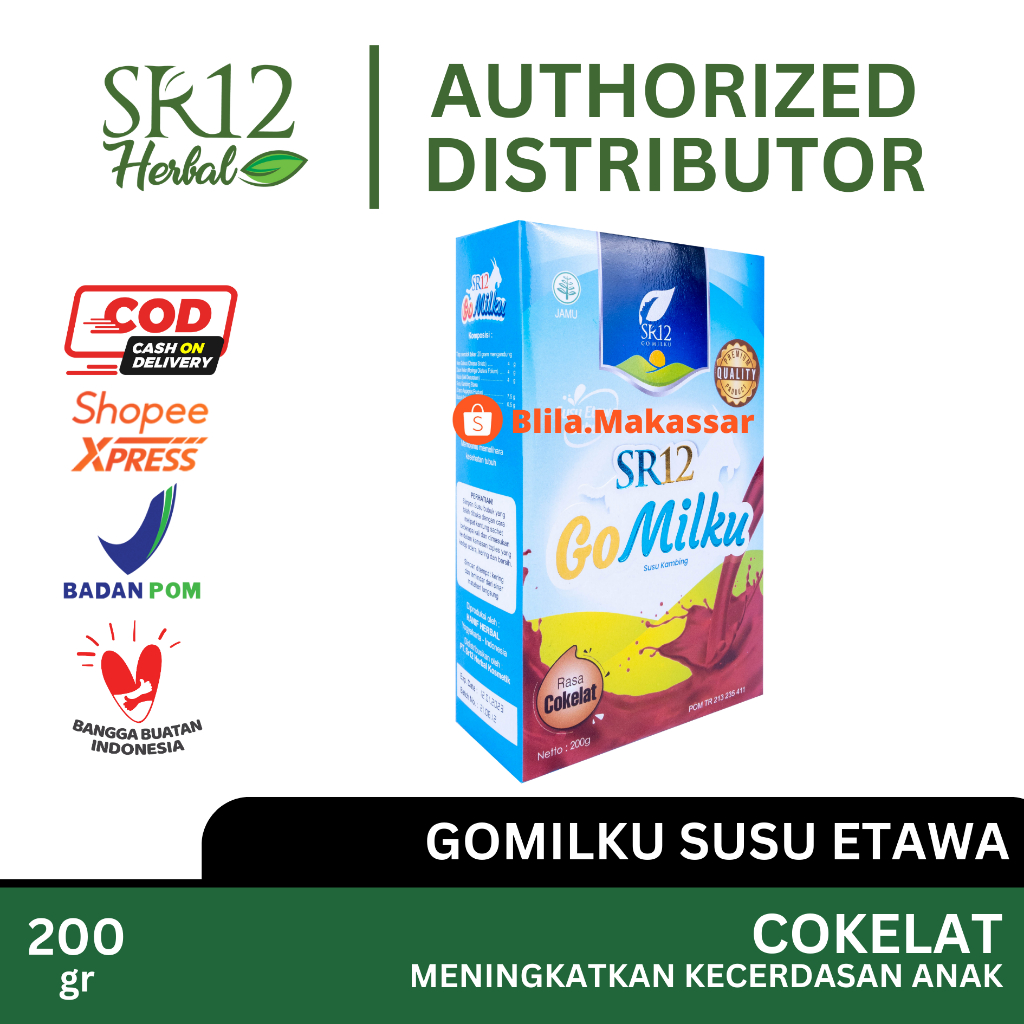 

Go Milku Coklat SR12 Gomilku Cokelat 200gr Membantu Penderita Diabetes Susu Bubuk Kambing Etawa BPOM