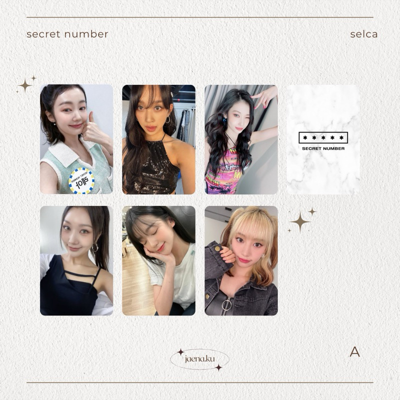 [SECRET NUMBER] PHOTOCARD 2 SELCA SELFIE SECRET NUMBER UNOFFICIAL