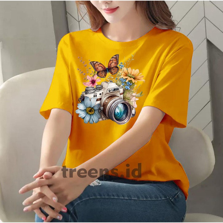 KAOS DISTRO WANITA / BELI 3 GERATIS HEADSED EXTRABASS / KAOS KAMERA CANTIK / KAOS WANITA LENGAN PEND