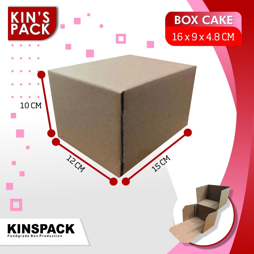 Slice Cake Box Packaging Corrugated / Kotak Kue Personal