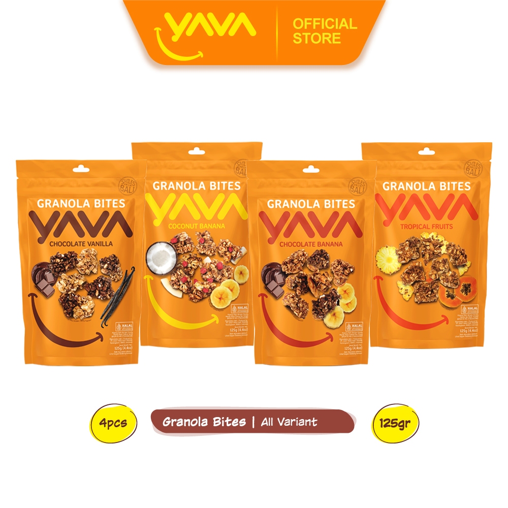

(YAVA) EAST BALI CASHEWS GRANOLA BITES ALL VARIAN 125gr