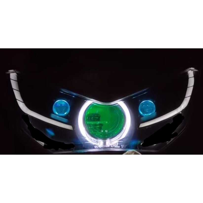 HEADLAMP / LAMPU DEPAN CUSTOM PROJIE BILED AES TURBO dan TURBO TIR dan MINI LASER YAMAHA ALL NEW NMA