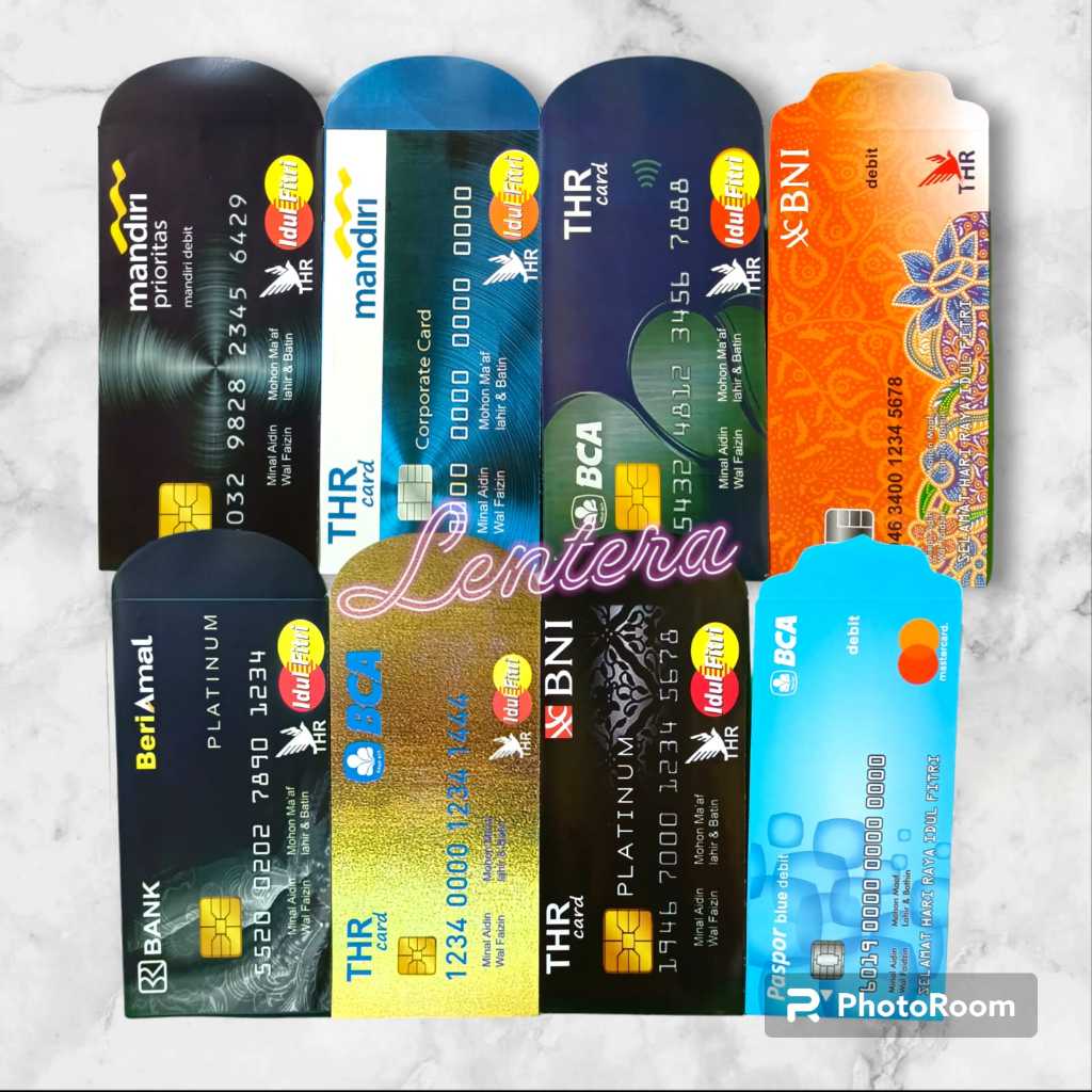 

Angpao / Amplop Lebaran gambar ATM Ukuran Panjang