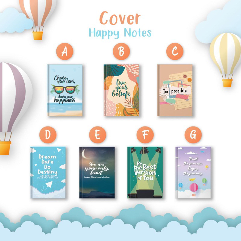 

HAPPY NOTES - Buku Catatan Inspiratif dotted notes