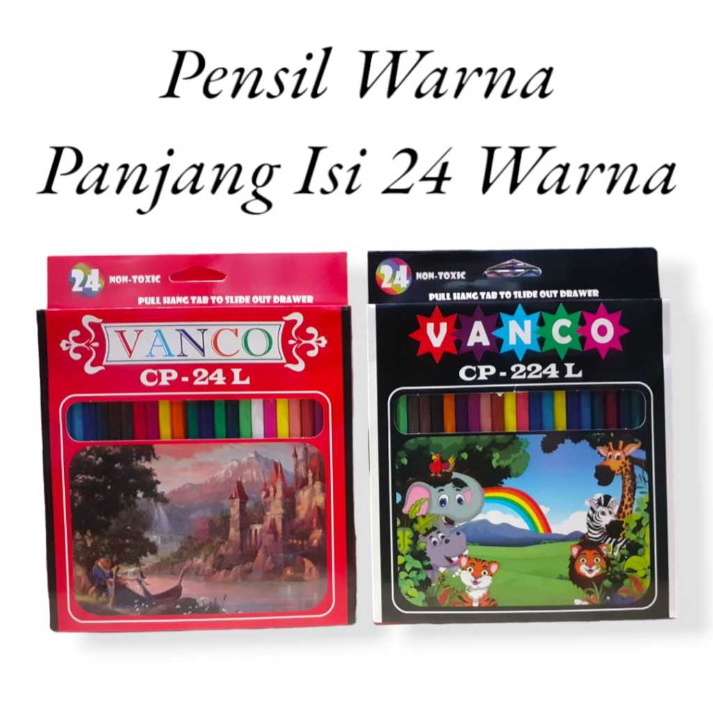 

PENSIL WARNA PANJANG ISI 24 WARNA NON TOXIC