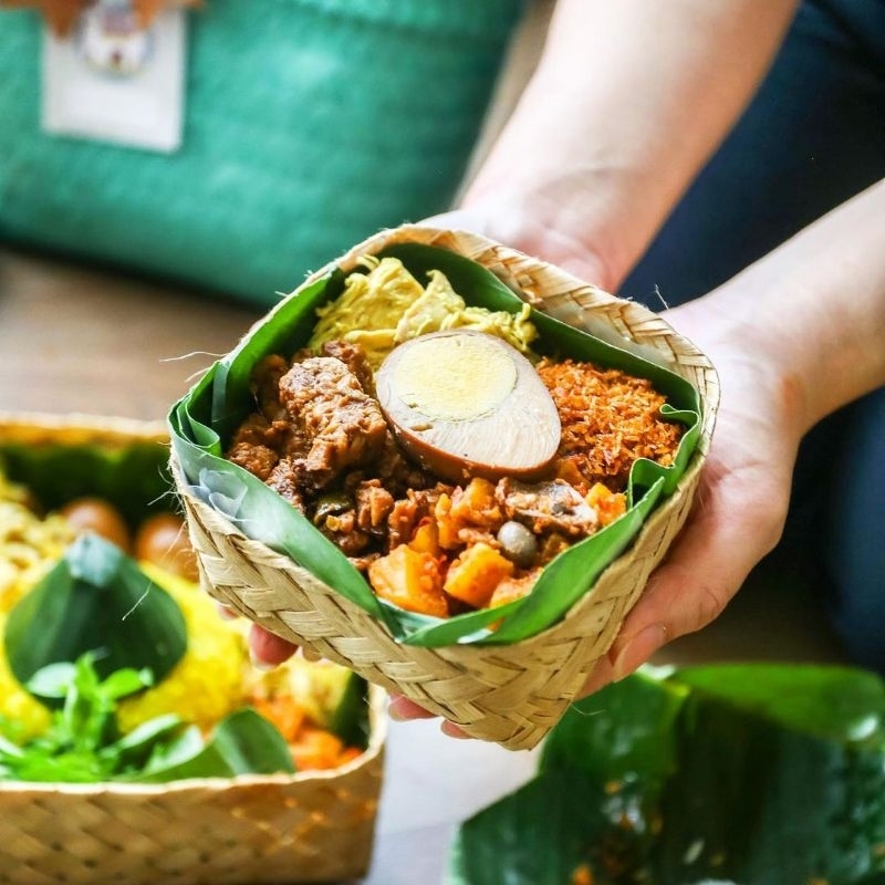 Besek Bambu 12x12 Besek Souvenir Besek Nasi Besek Murah