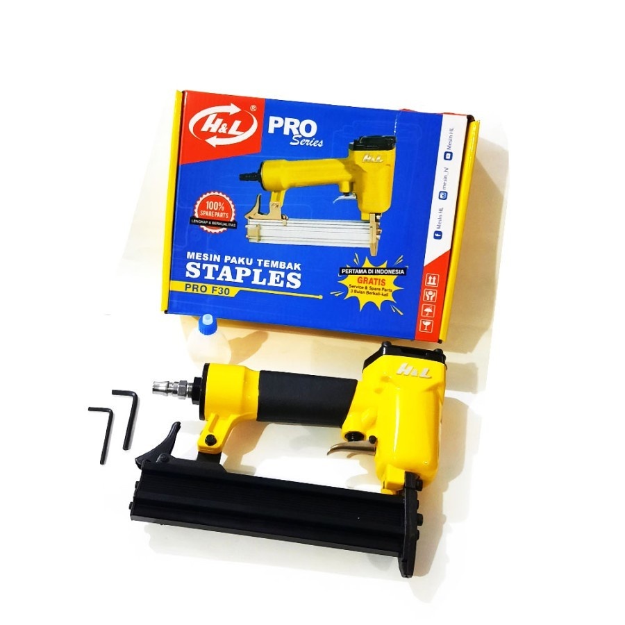 

H&L Staples F30 Air Nailer Mesin Paku Tembak Angin Kompresor / Air Nailer Gun F30 Stapler Angin