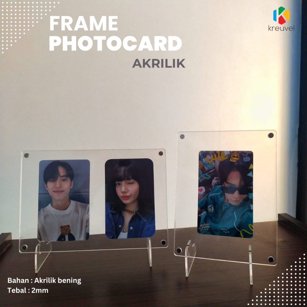 {PENGIRIMAN 24 JAM} Frame Photocard Magnet Akrilik / Display Foto Akrilik
