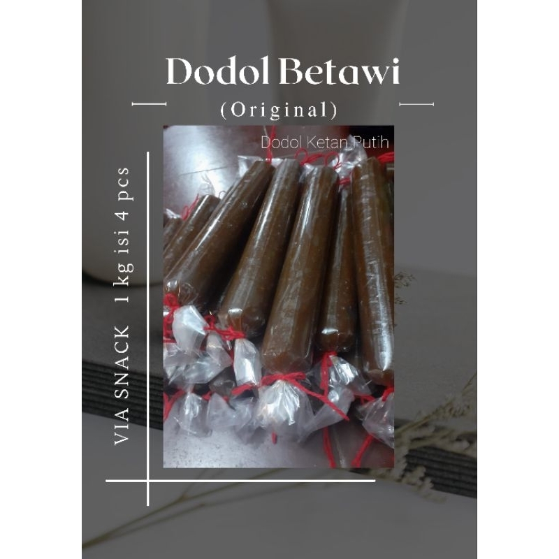 

Dodol Betawi Ketan Original khas cikarang 1kg isi 4 pcs