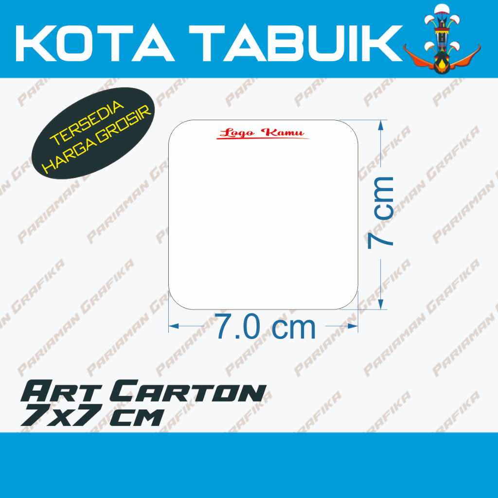 

alas kemasan acc 7x7 cm