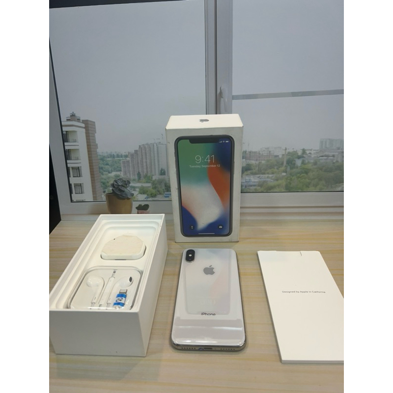 iphone X 256GB Silver Face ID off