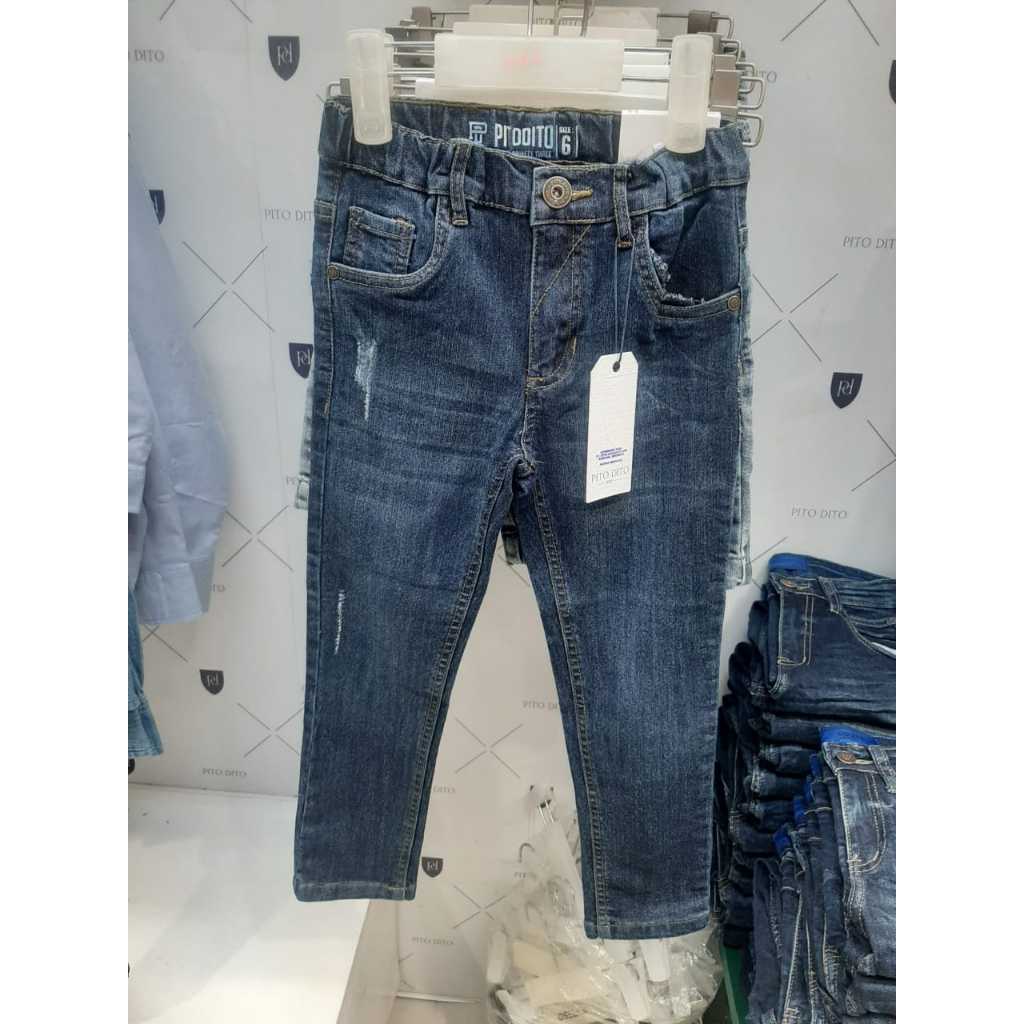 PITO DITO Kids Celana Jeans Anak Laki-Laki Original KGT228OGT