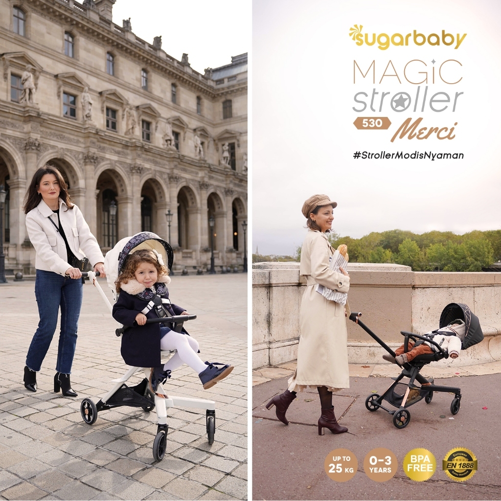 Sugar Baby Magic Stroller 530 Merci Kereta Dorong Bayi/Stroller Modis Modern 2 arah/Stroller Bayi 0-