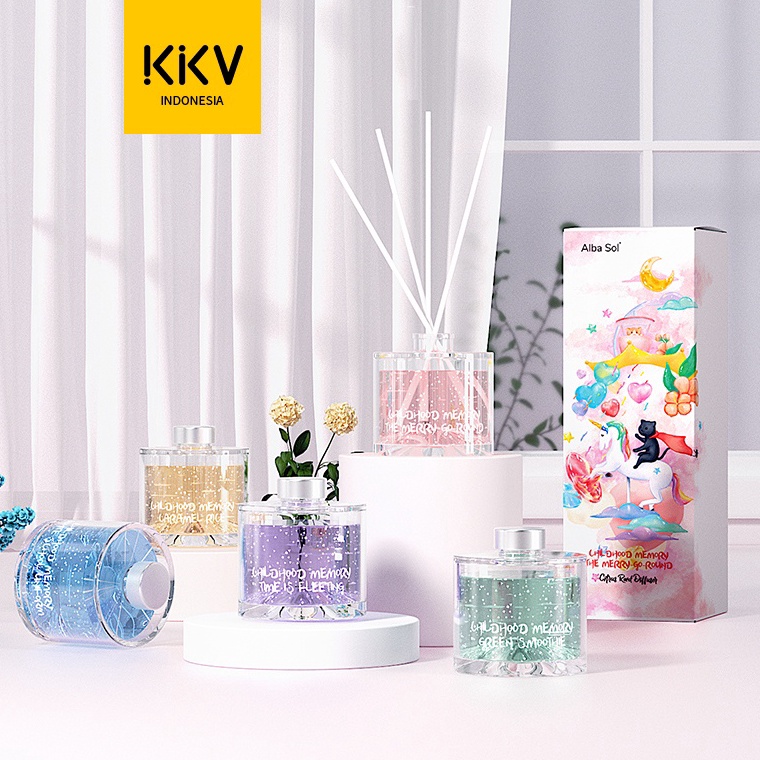 KODE I69H KKV  Alba Sol Reed Diffuser  Pengharum Ruangan 45ml Vanilla Ice Cream  Milky Sugar  Citrus