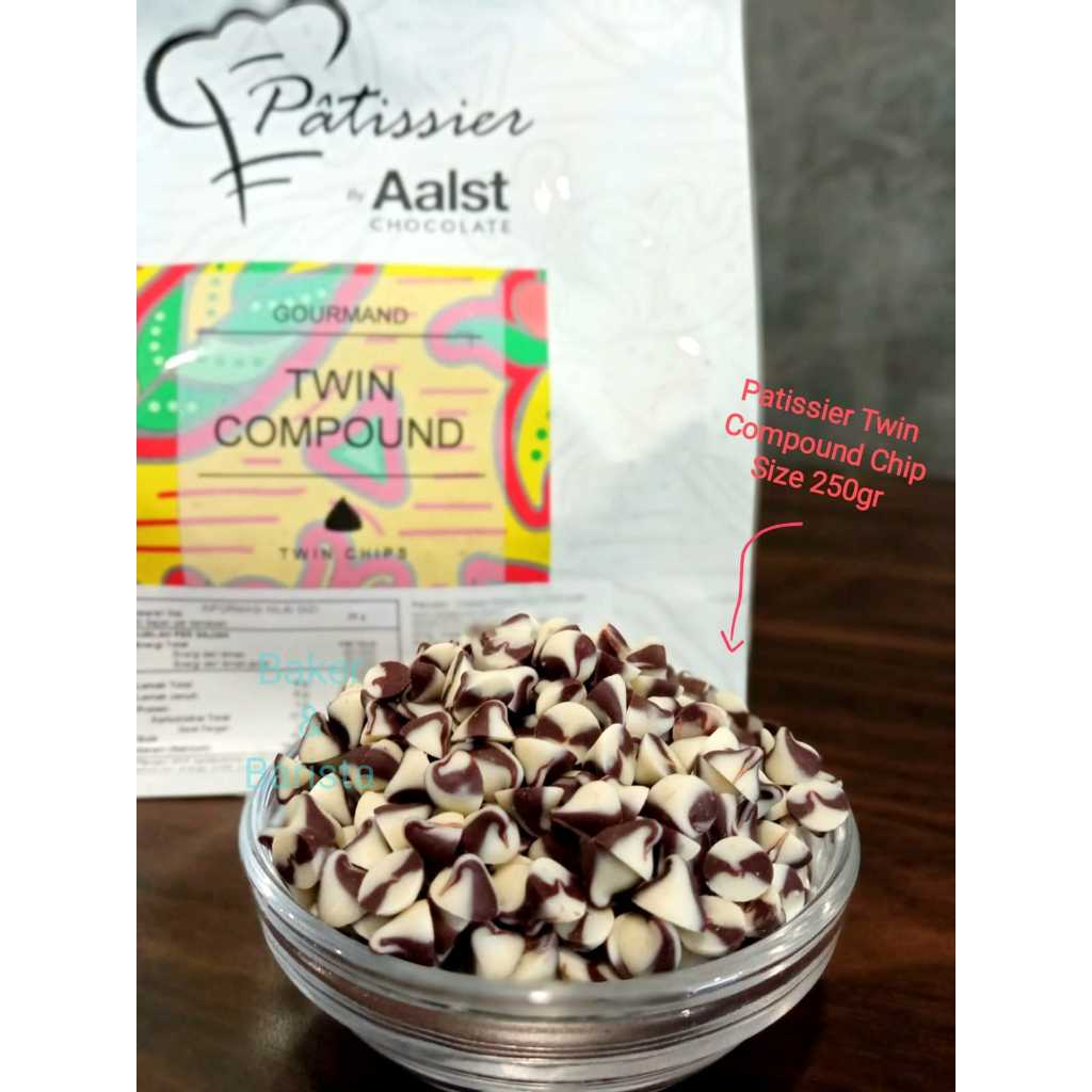 

Pattissier Aalst Chocolate Twin Compound Chocochips 250gram coklat