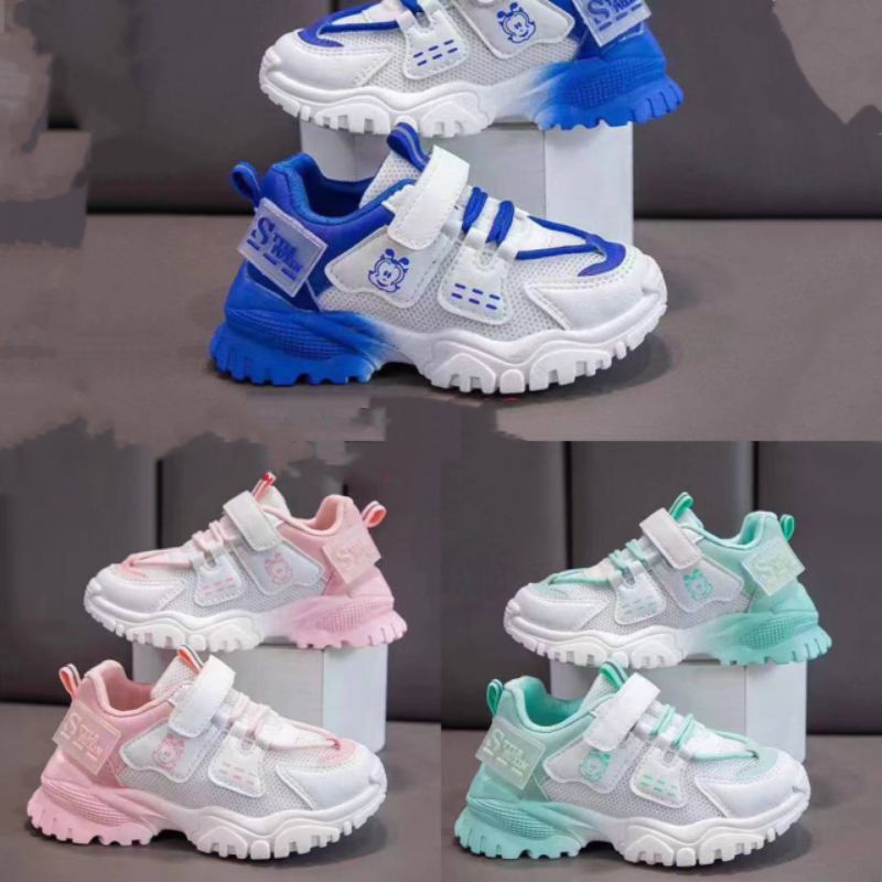 SVEKES Sepatu  Sneakers Anak  Cewek Cowok Sepatu Sekolah  Sport A9