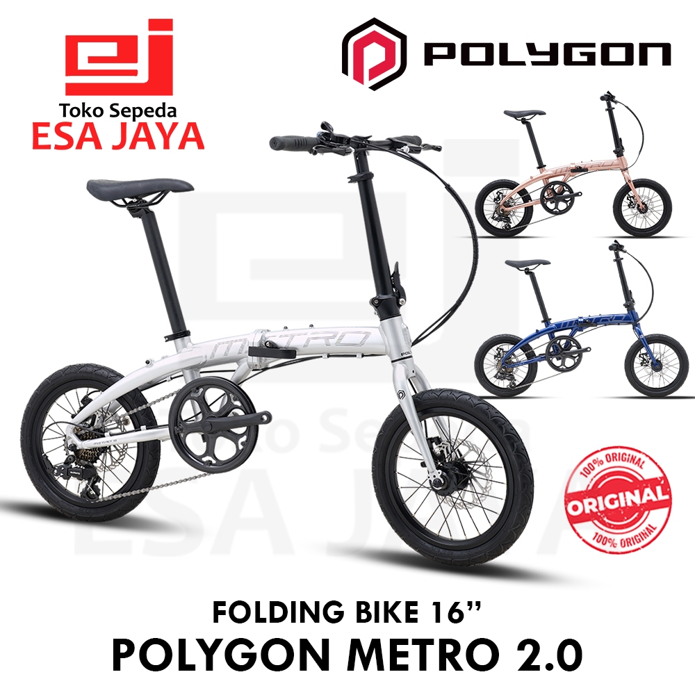 Polygon Metro 2 Sepeda Lipat 16 inch Folding Bike Perkotaan 16"