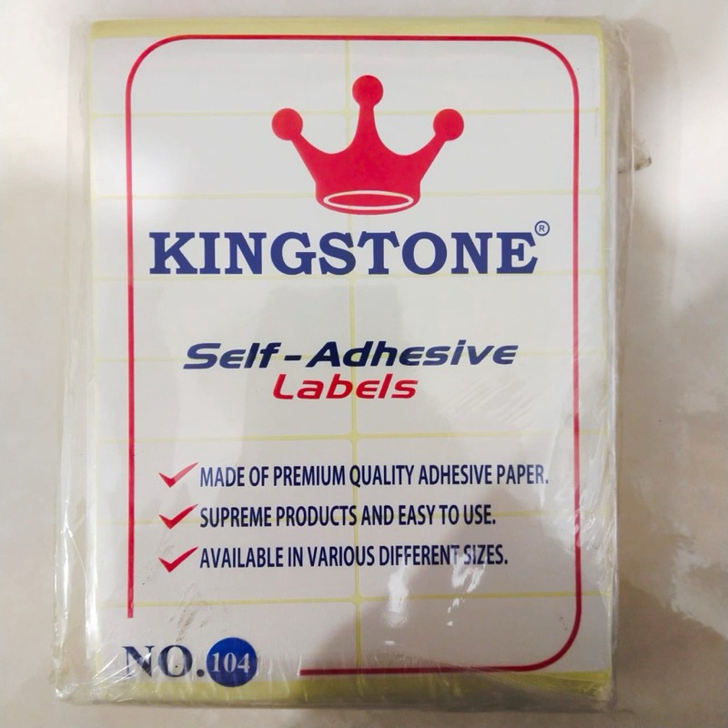 

Label Kingstone No 104