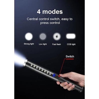 Lampu Senter BASEBALL Jarak Jauh Super Terang / Senter Camping Dan Hiking Waterproof