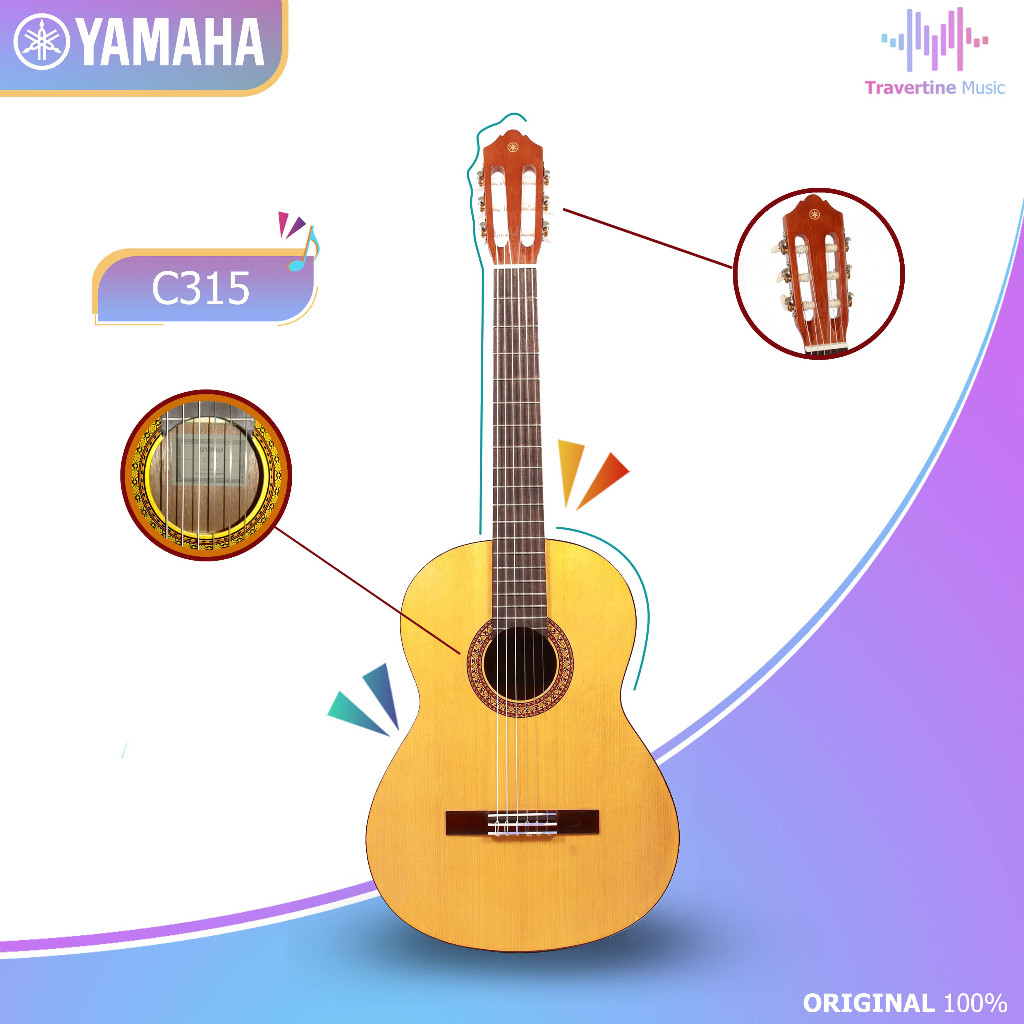 Gitar Yamaha C315 Original, Gitar Klasik Akustik Original Yamaha
