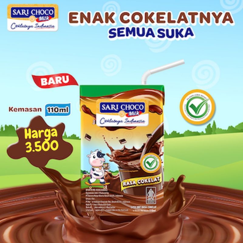 

SUSU UHT SARI CHOCO MILK 110ML & 180ML ( SARI ROTI)