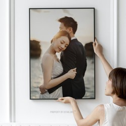 Cetak foto Frame Blok custom suka suka 30x40 cm