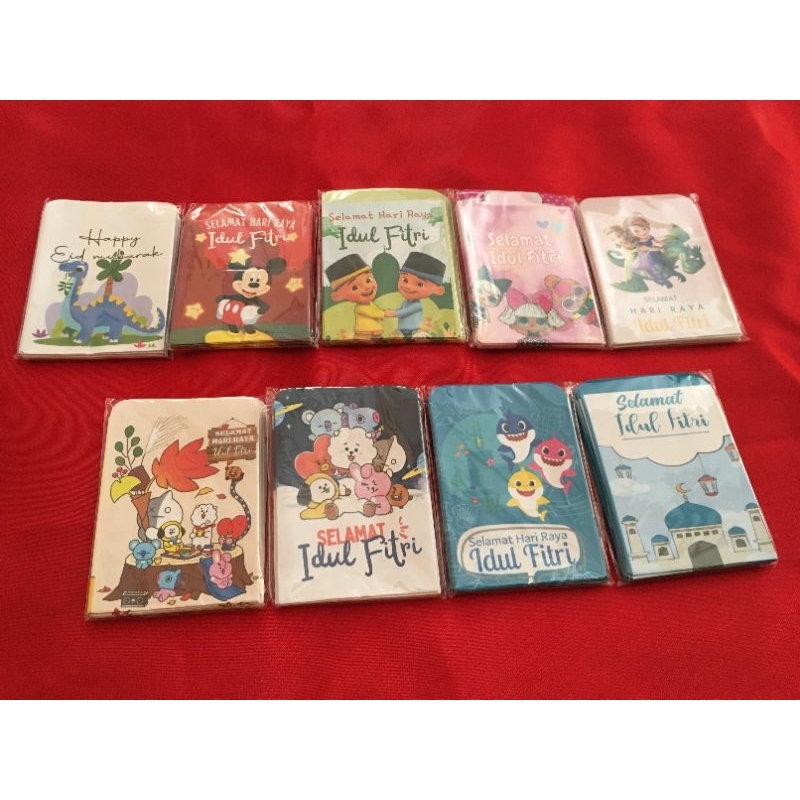 

AMPLOP LEBARAN MINI KARAKTER KARTUN ISI 10 PCS
