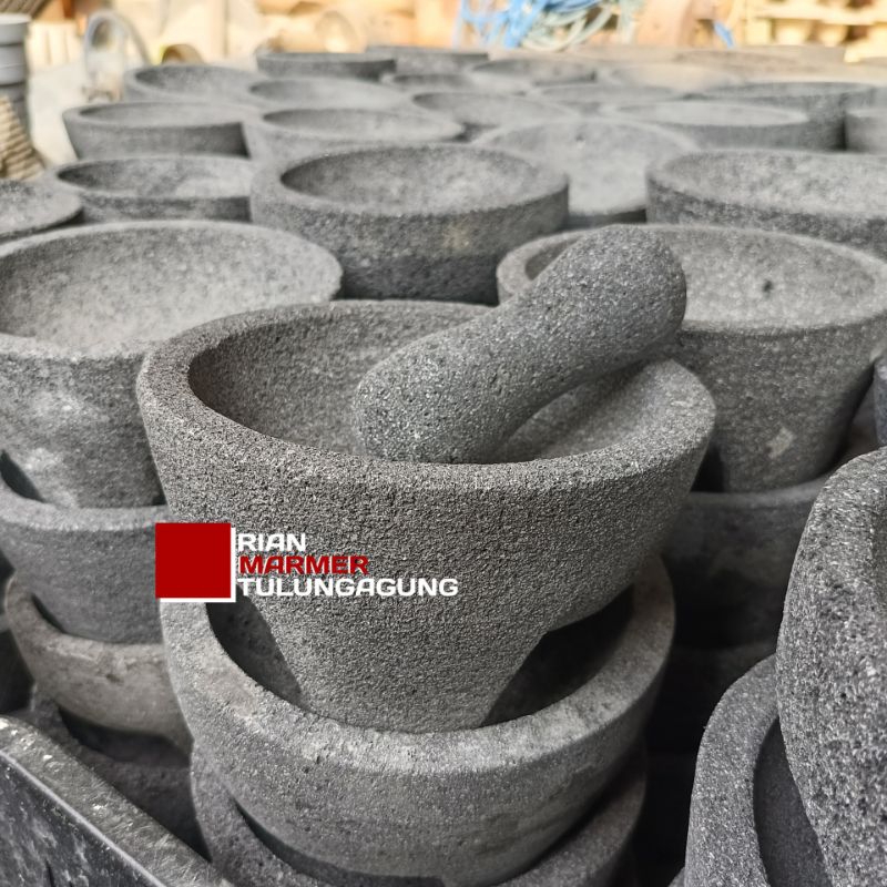 Alat Penumbuk Deplok Lumpang & Alung batu andesit alam