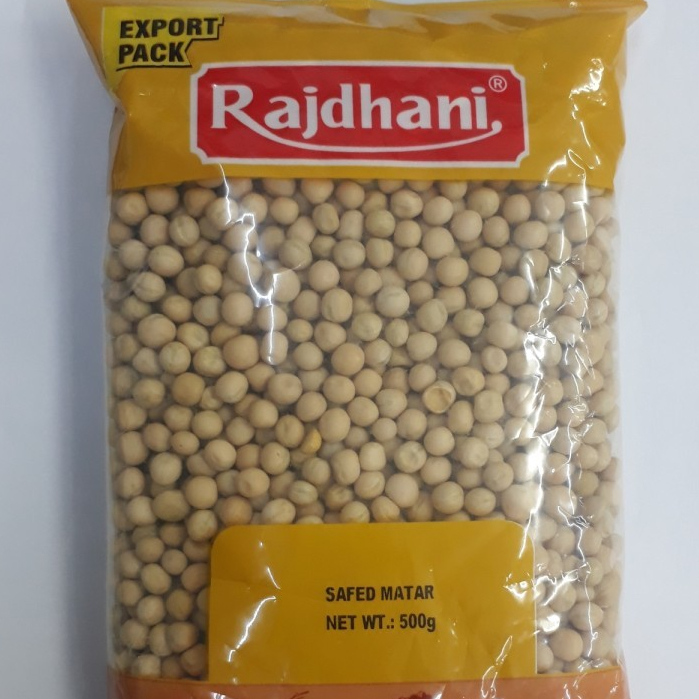 

WHITE PEAS / SAFED MATAR RAJDHANI 500G /Kacang Polong Putih