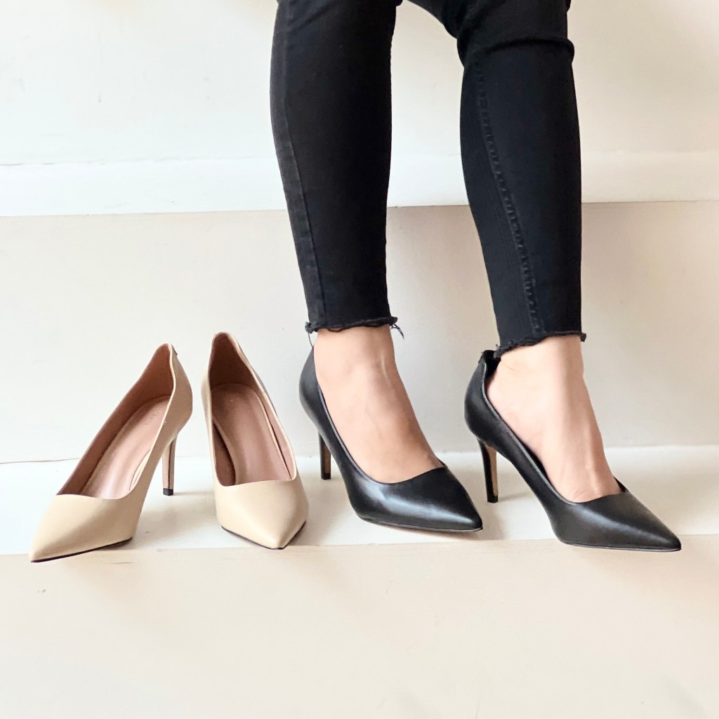 PDR PEDRO SEPATU HAK TINGGI FORMAL SLIDE POINTED PUMPS STILETTO HEELS 01062