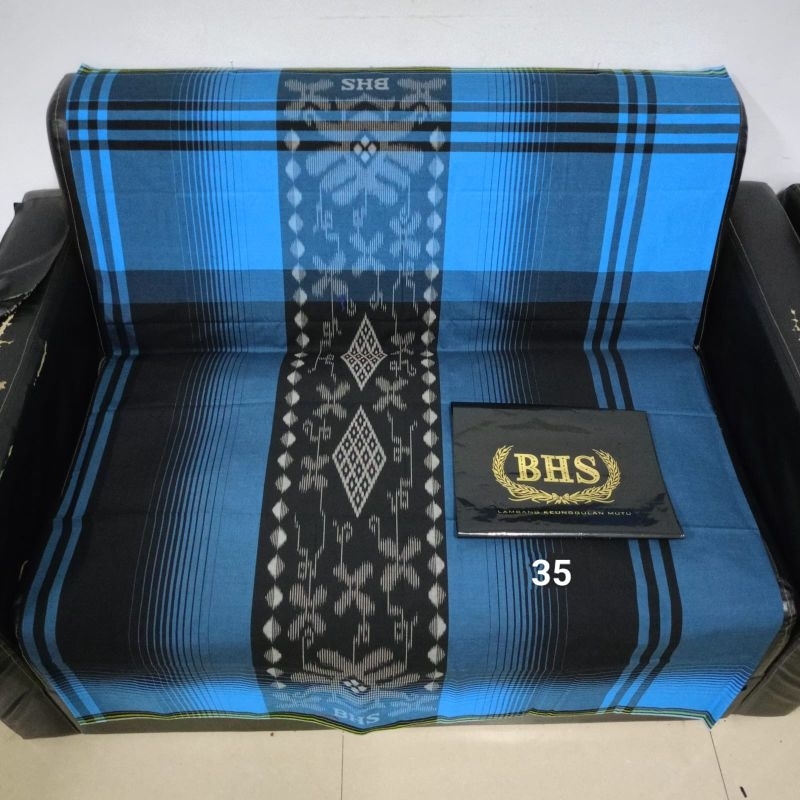 Termurah Sarung BHS COSMO Cooper Afkir Motif Simpel Elegan