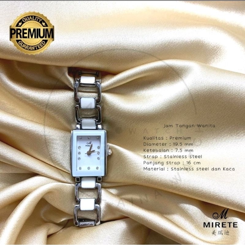 JAM Tagan  ORiGiNAL MiRETE Cewek Model Rantai mewah & elegan