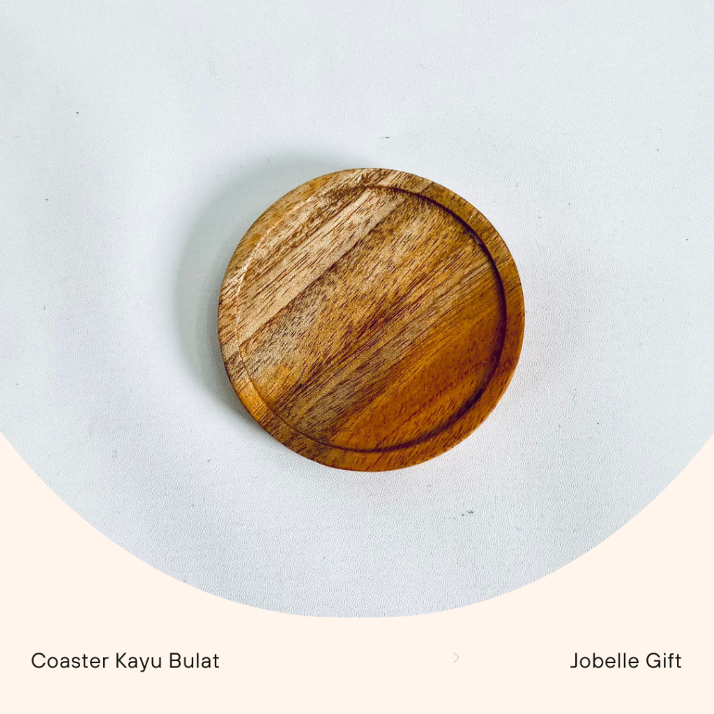 TATAKAN GELAS / TATAKAN GELAS KAYU / TATAKAN GELAS KAYU BULAT / PIRING KAYU GELAS AESTHETIC