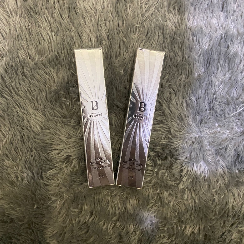 Eyeliner Premiere Beaute Waterproof Silver Swirl 24 Jam Brush Mata Hitam