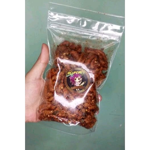 

100 GR USUS CRISPY JAWARA PEDAS DAUN JERUK NAMPOL BIKIN NAGIH