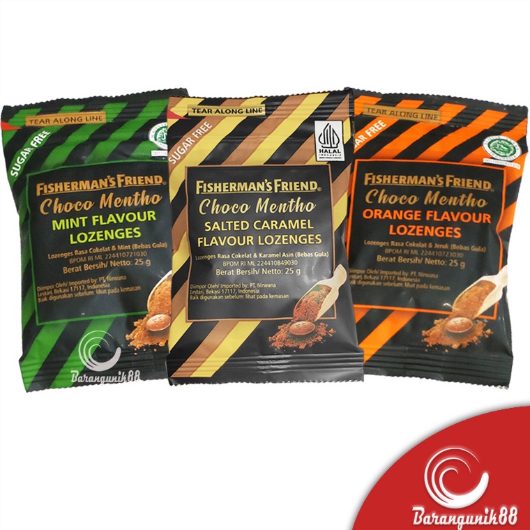 

HEMAT PROMO Permen Fishermans Friend 25 gram Choco Mentho Mint Orange