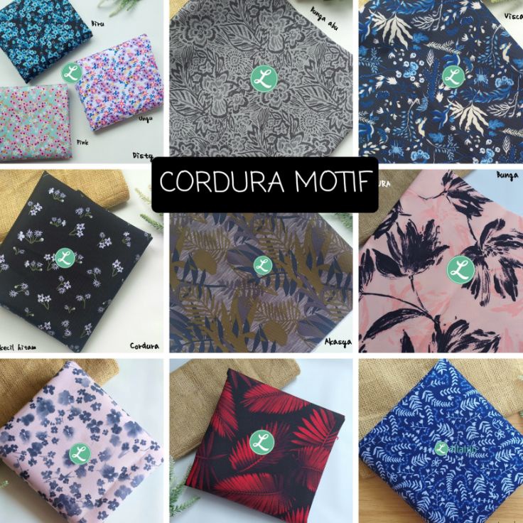 77 KAIN CORDURA MOTIF  CORDURA MOTIF BUNGA