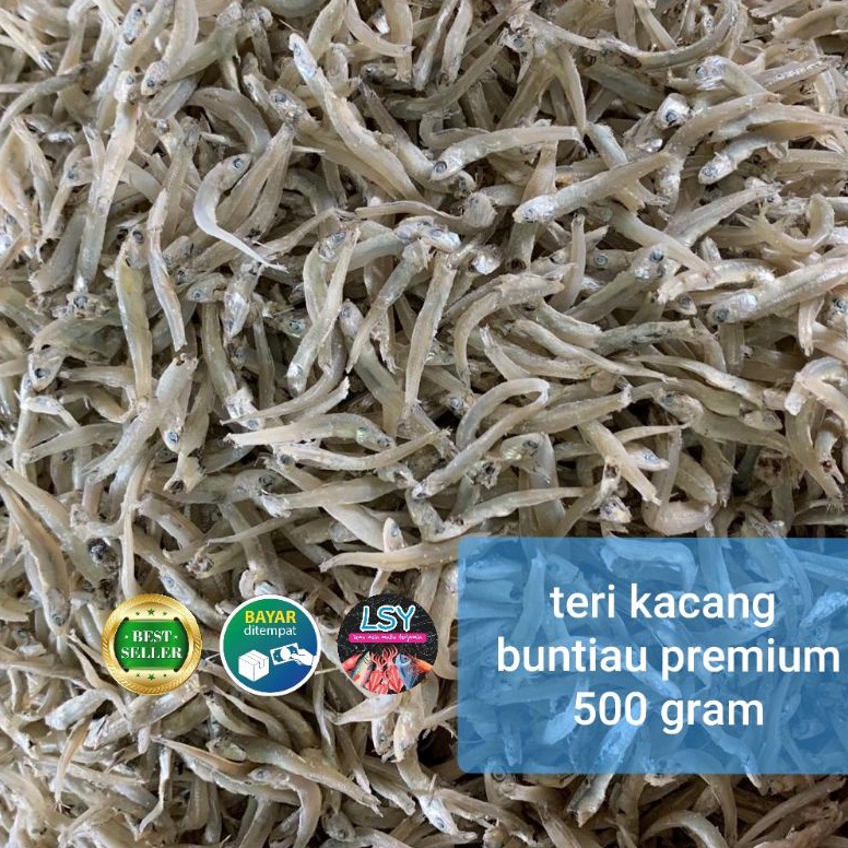 

READY STOK ikan asin teri kacang buntiau premium 5gr